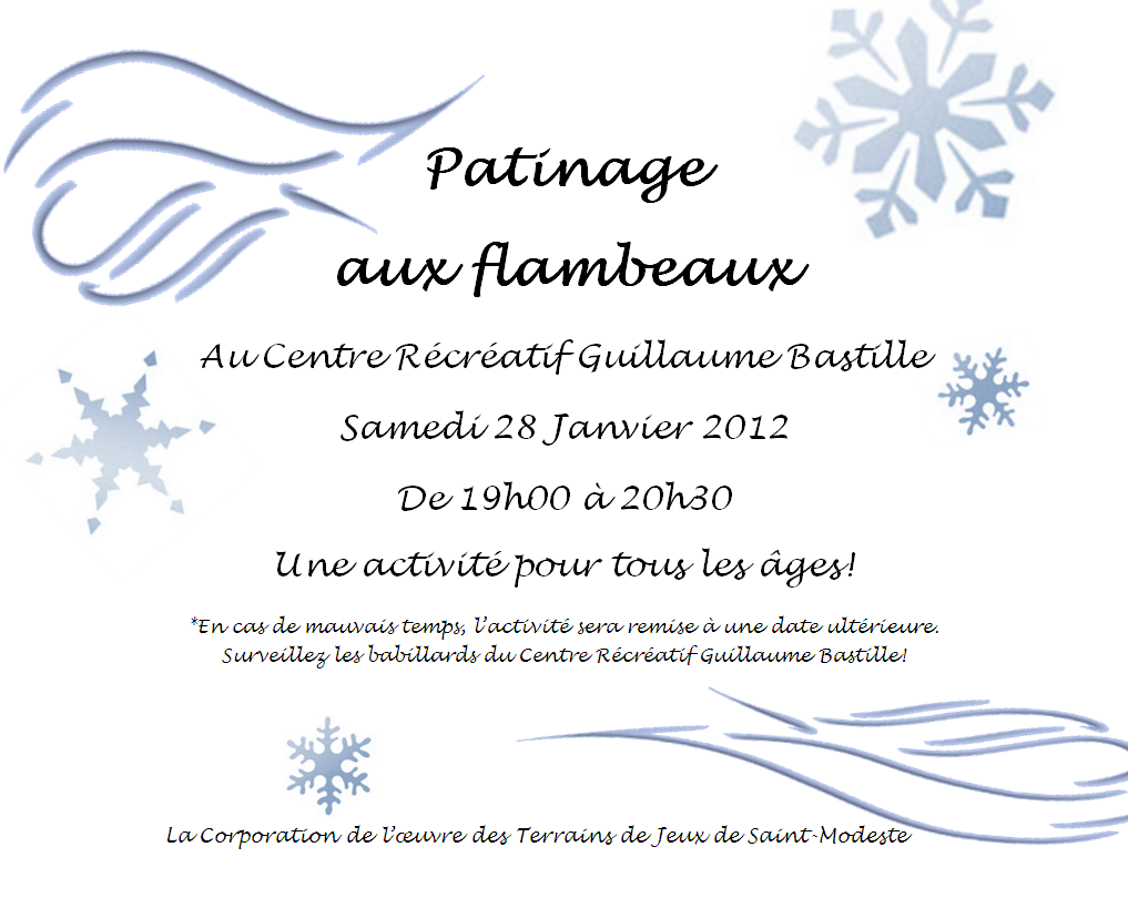 Patinage aux flambeaux